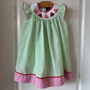 Lil Cactus Little Girl Smocked Dress